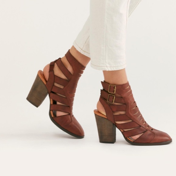 Free People Shoes - Free people Hayes bootie mahogany  brown size 8
